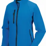 Ladies' Softshell Jacket, azur blue — productfoto 3