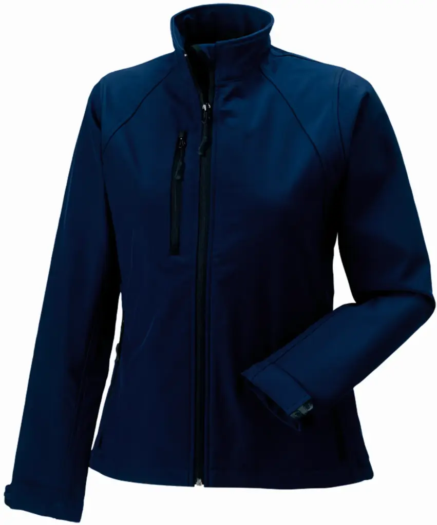 PS_RU140F_FRENCHNAVY - Hidalgo-werbeartikel Ladies' Softshell Jacket, french navy — productfoto 7