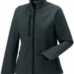 PS_RU140F_TITANIUM - Hidalgo-werbeartikel Ladies' Softshell Jacket, titanium — productfoto 8