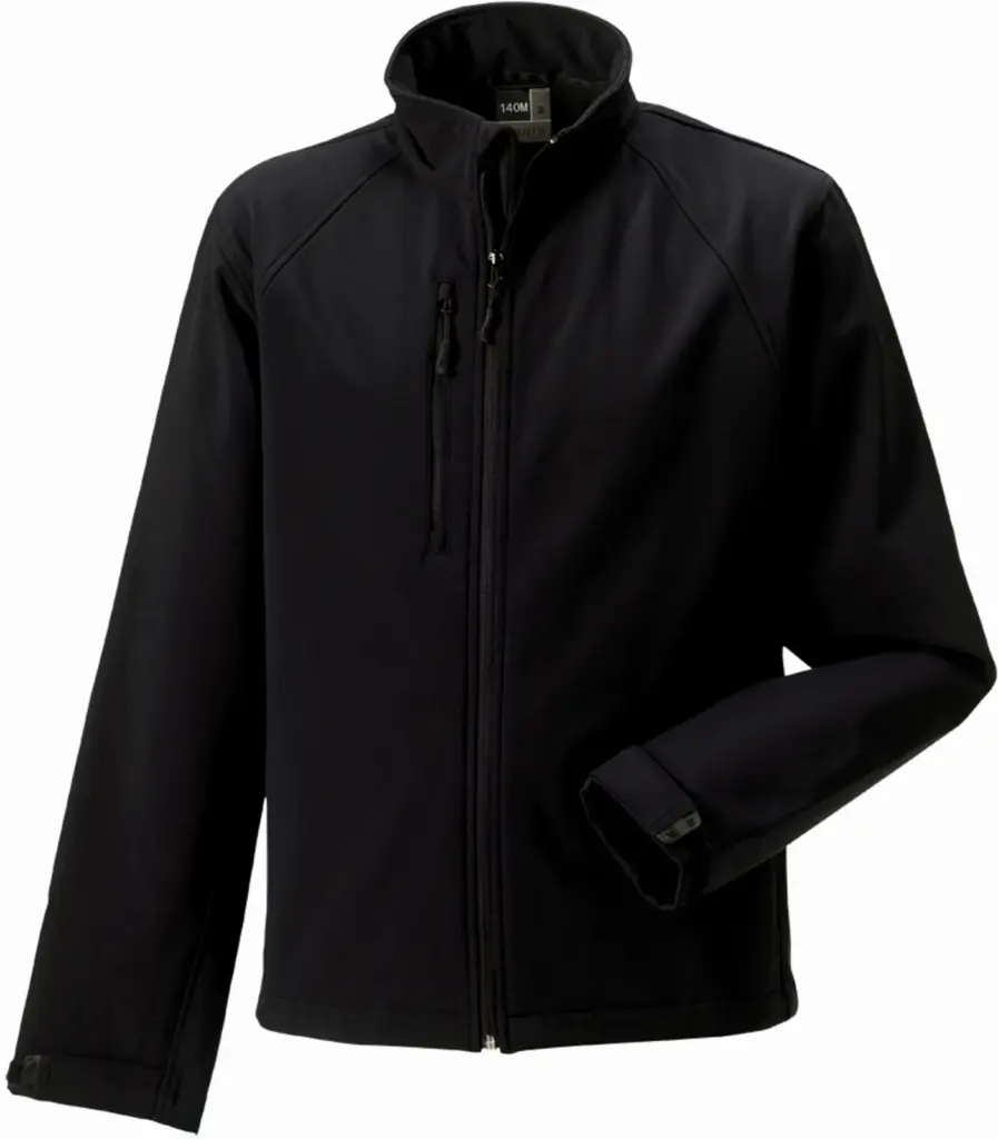 Men's Softshell Jacket, black — productfoto 4