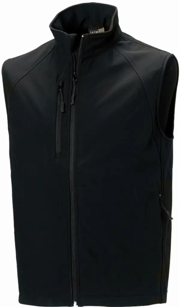 Men's Softshell Gilet, black — productfoto 4