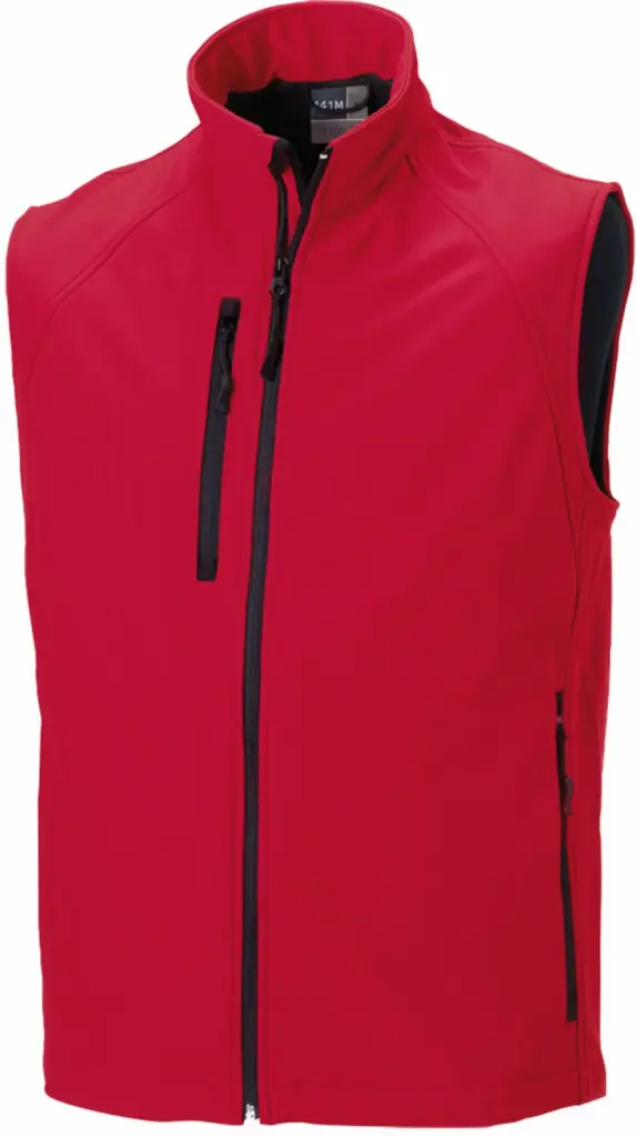 Men's Softshell Gilet, classic red — productfoto 5