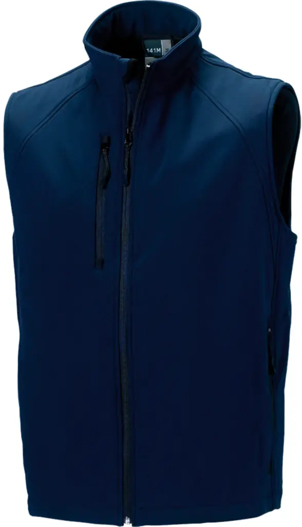 Men's Softshell Gilet, french navy — productfoto 6