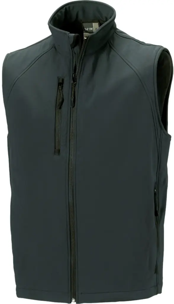 Men's Softshell Gilet, titanium — productfoto 7