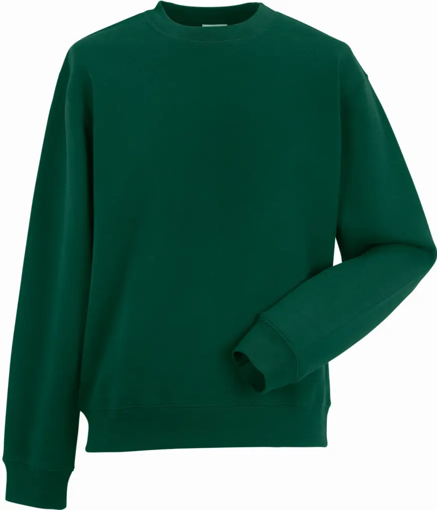 Authentic Sweater met ronde hals, bottle green — productfoto 4