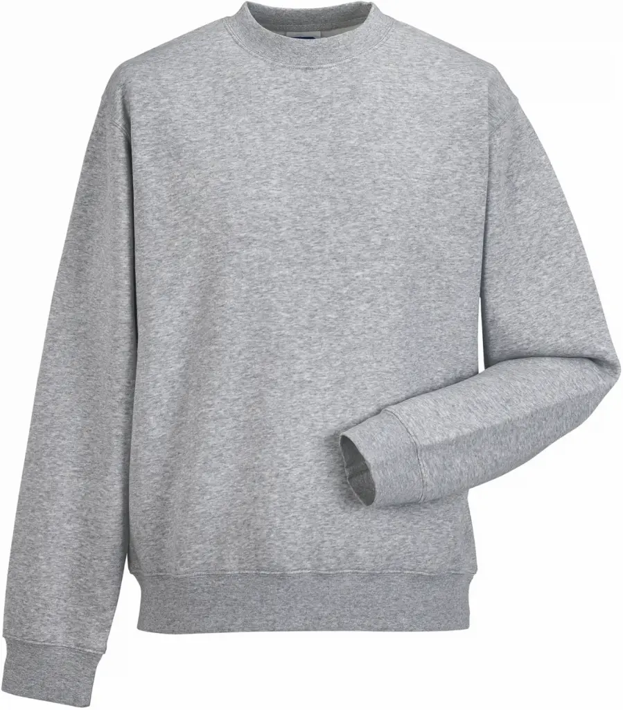 Authentic Sweater met ronde hals, light oxford — productfoto 11