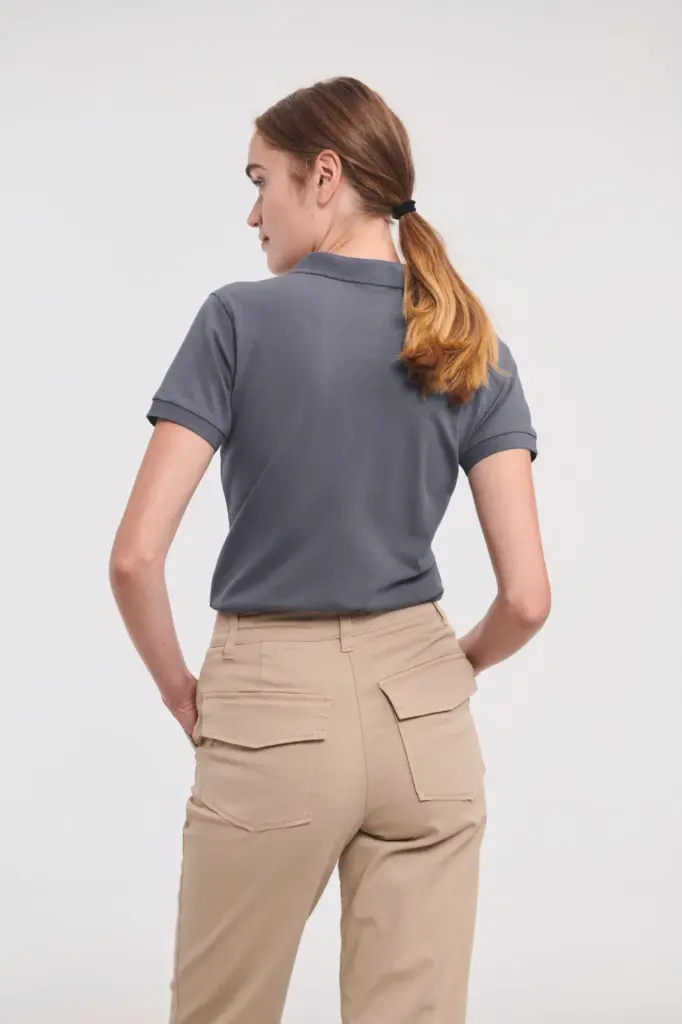 Ladies' Stretch Polo Shirt — productfoto 2