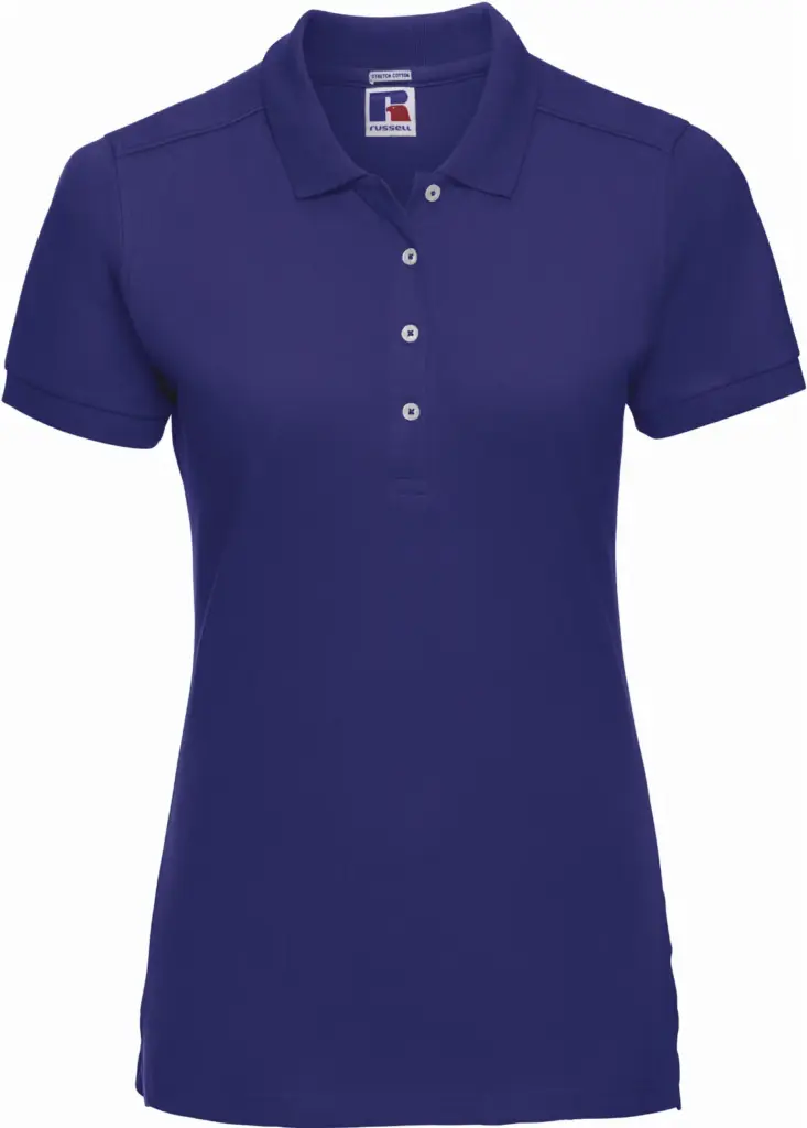Ladies' Stretch Polo Shirt, bright royal — productfoto 15