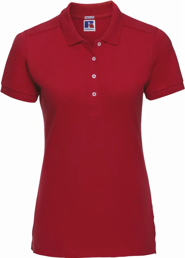 Ladies' Stretch Polo Shirt, classic red — productfoto 16