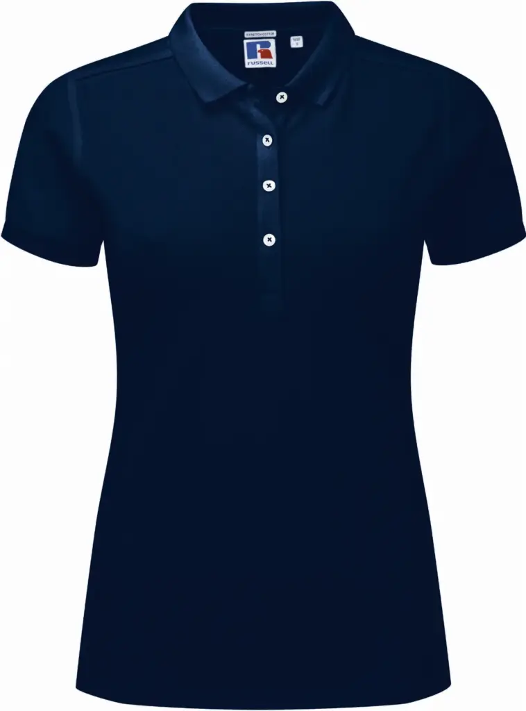 Ladies' Stretch Polo Shirt, french navy — productfoto 10