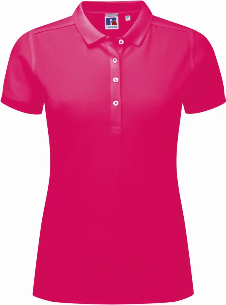 Ladies' Stretch Polo Shirt, fuchsia — productfoto 11