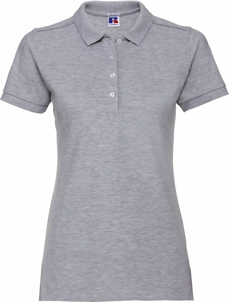 Ladies' Stretch Polo Shirt, light oxford — productfoto 18