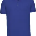 Men's Stretch Polo Shirt, azure blue — productfoto 14