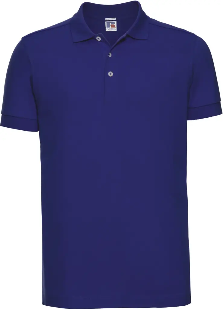 Men's Stretch Polo Shirt, bright royal — productfoto 15