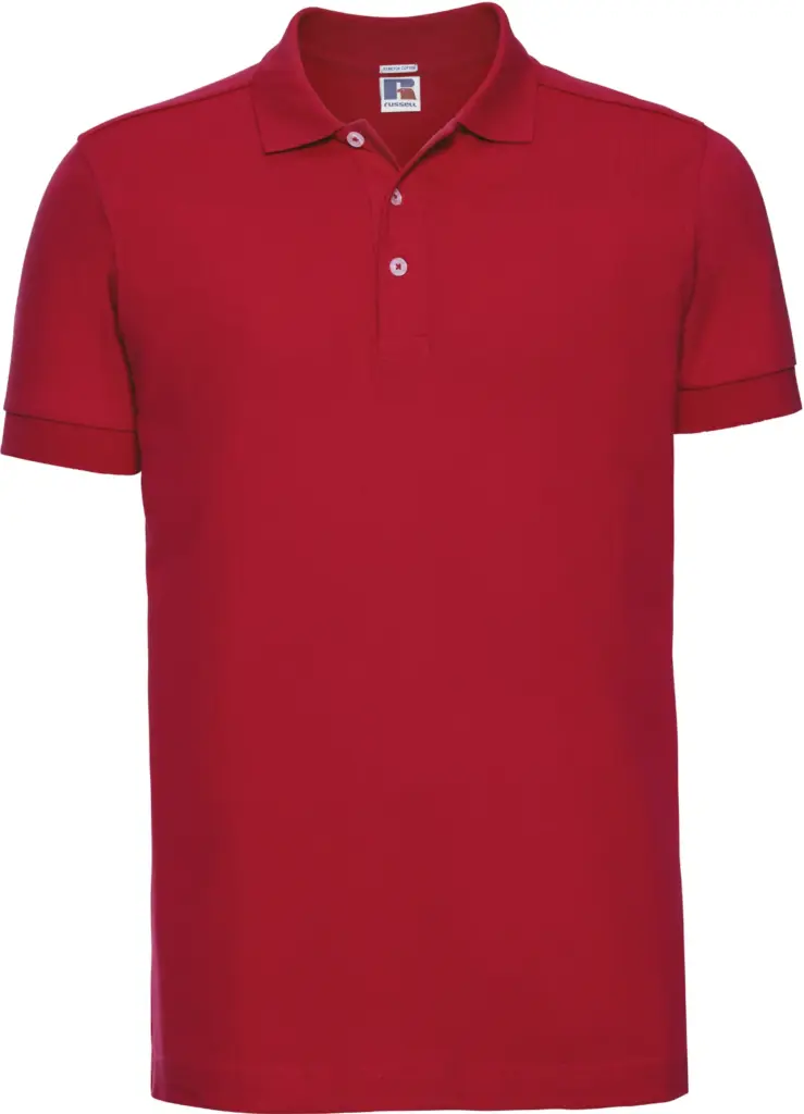 Men's Stretch Polo Shirt, classic red — productfoto 16
