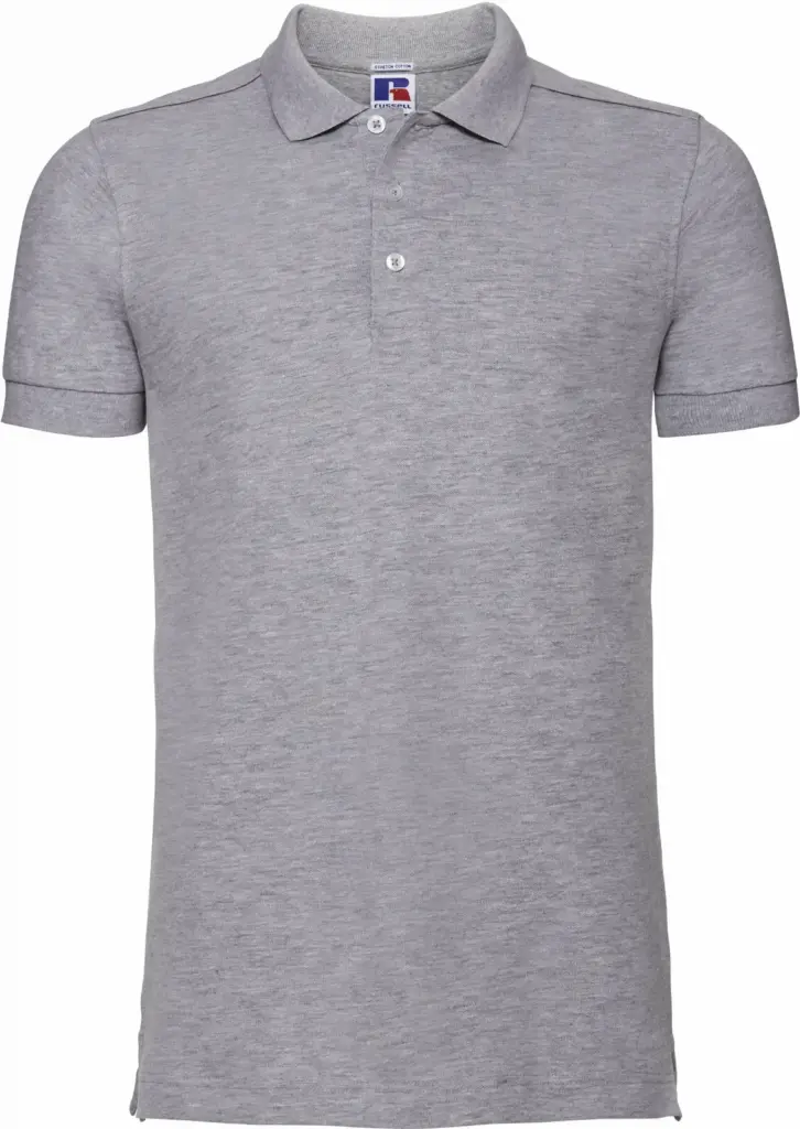 Men's Stretch Polo Shirt, light oxford — productfoto 19