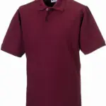 Hardwearing Polykatoenen Polo, burgundy — productfoto 6