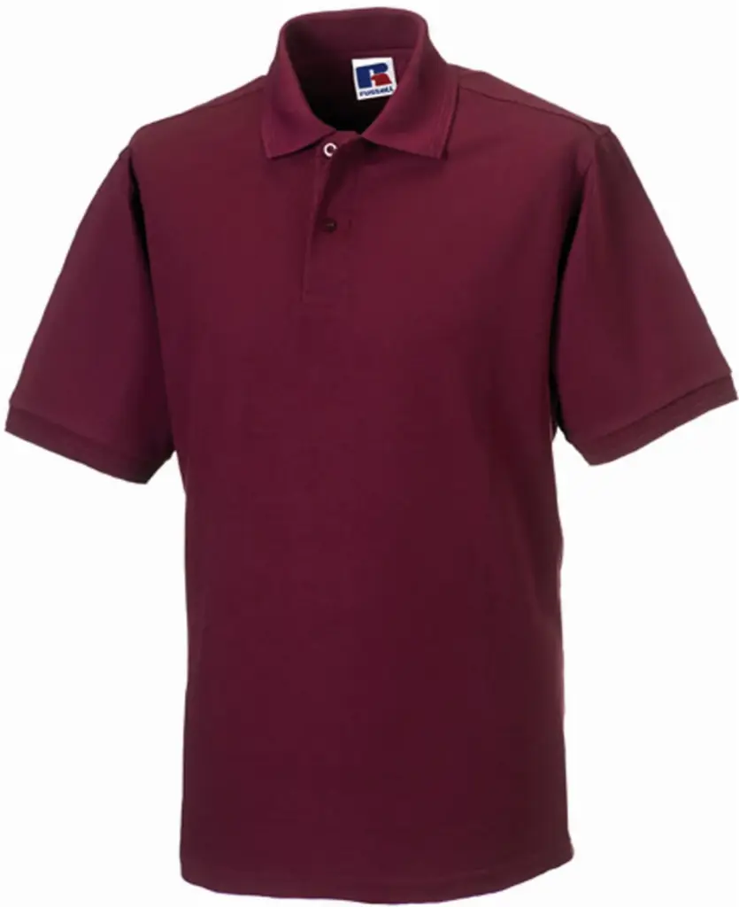 Hardwearing Polykatoenen Polo, burgundy — productfoto 6