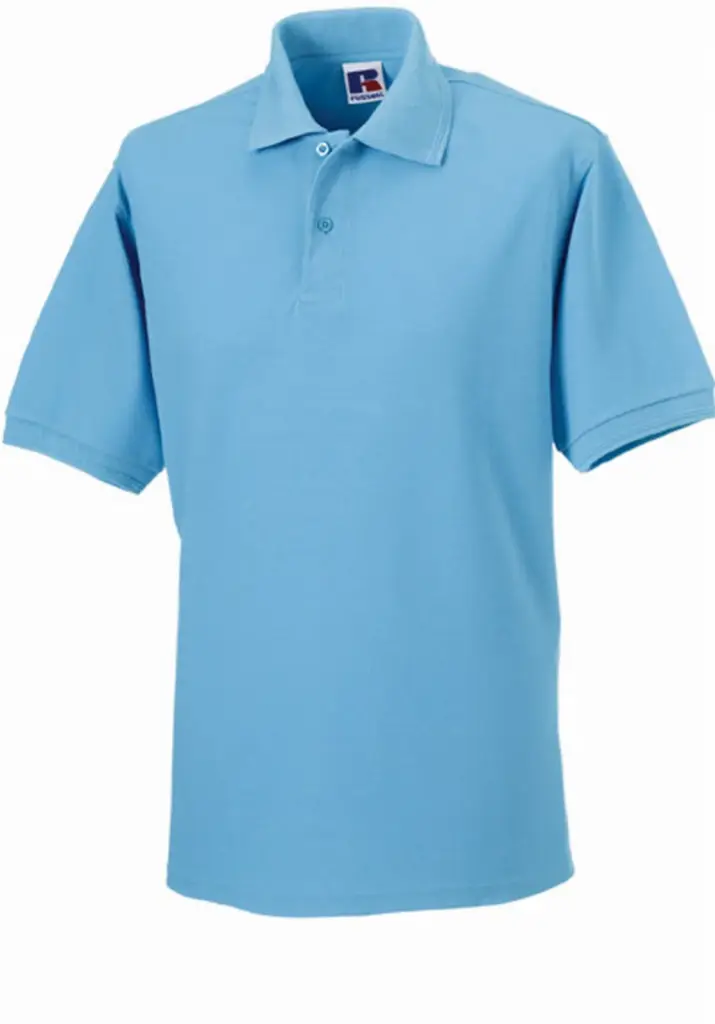 Hardwearing Polykatoenen Polo, sky blue — productfoto 11