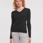 Ladies' V-neck Knitted Pullover