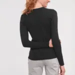 Ladies' V-neck Knitted Pullover — productfoto 2