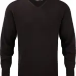 V-neck Knitted Pullover, black — productfoto 5