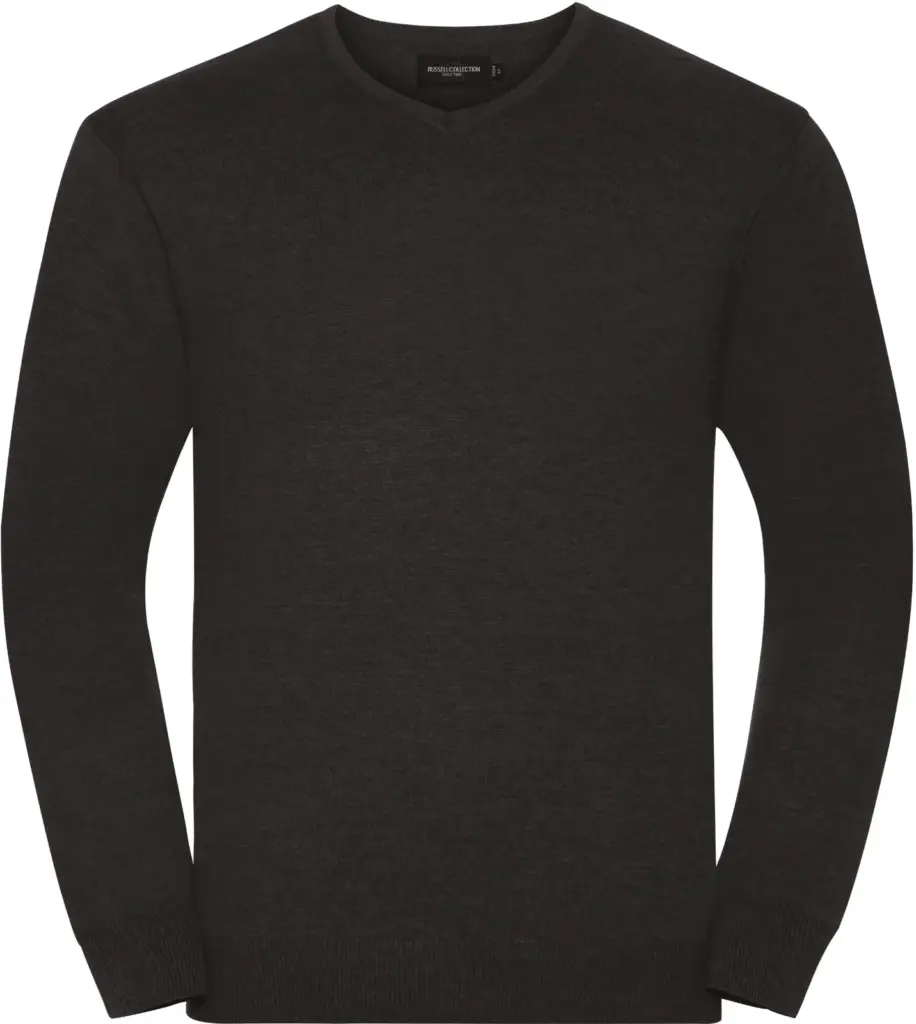 Custom V-neck Knitted Pullover RU710M CottonBlend S-XXL — product photo 8