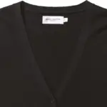 Ladies' gebreid vest met V-hals — productfoto 3