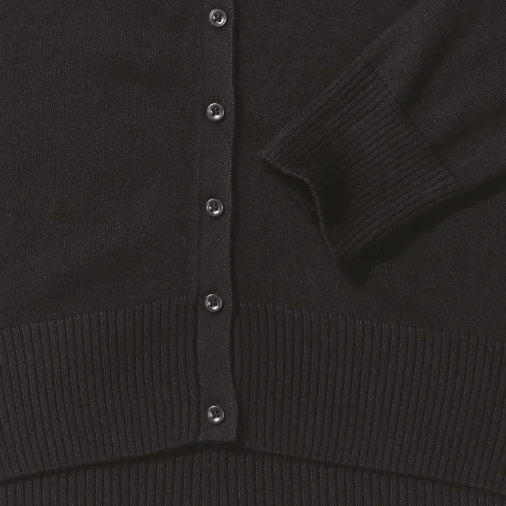 Ladies' gebreid vest met V-hals — productfoto 4
