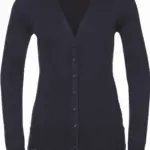 PS_RU715F_FRENCHNAVY - Hidalgo Ladies' gebreid vest met V-hals, french navy — productfoto 8