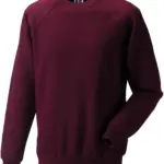 Classic Sweater met ronde hals, burgundy — productfoto 6