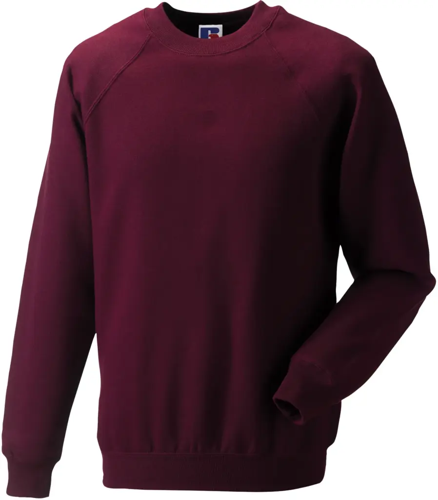 Classic Sweater met ronde hals, burgundy — productfoto 6