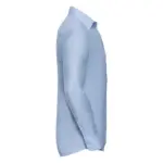 Men's getailleerd oxford overhemd met lange mouwen, oxford blue — productfoto 3
