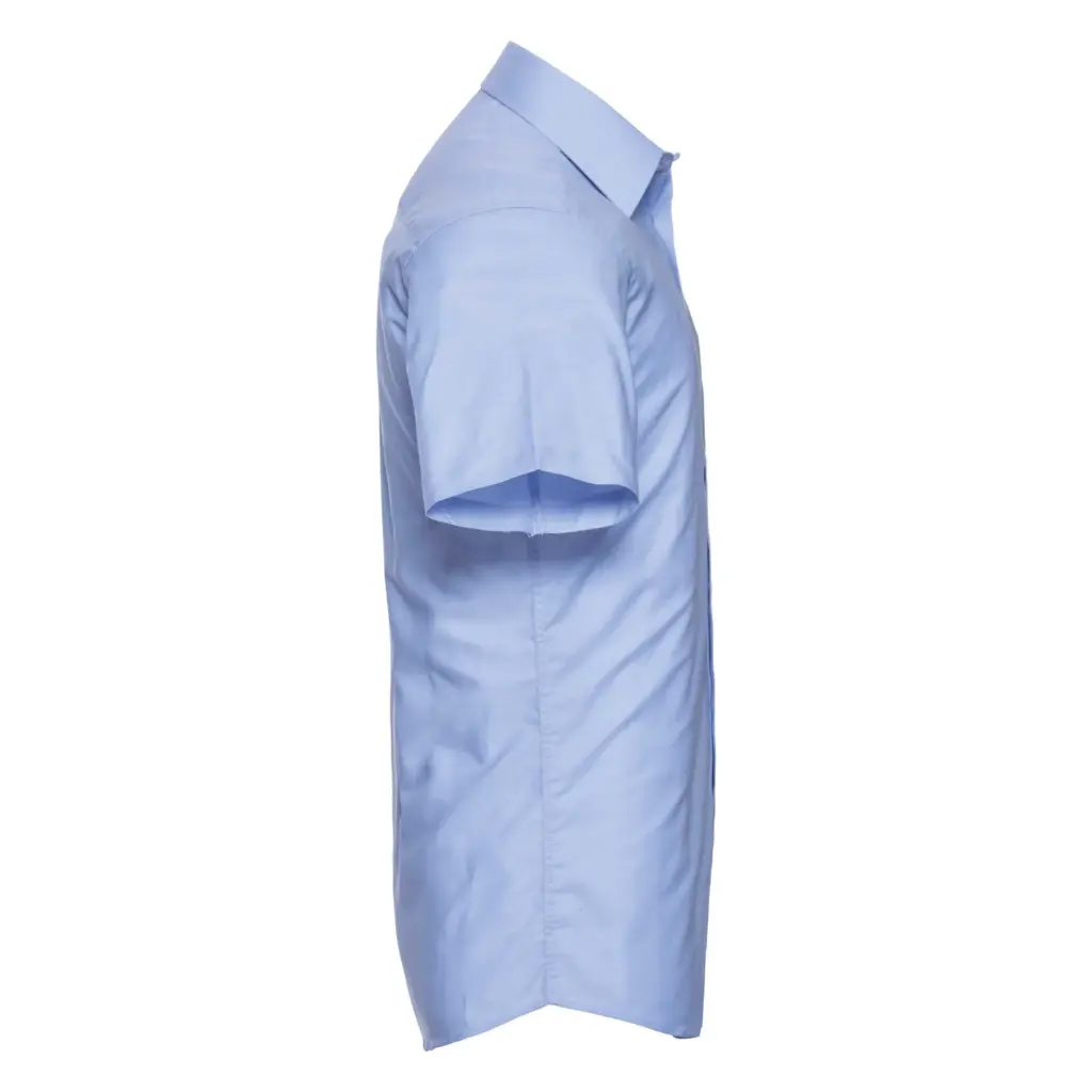 PS_RU923M-S_OXFORDBLUE - Hidalgo-werbeartikel Getailleerd oxford overhemd met korte mouwen, oxford blue — productfoto 5