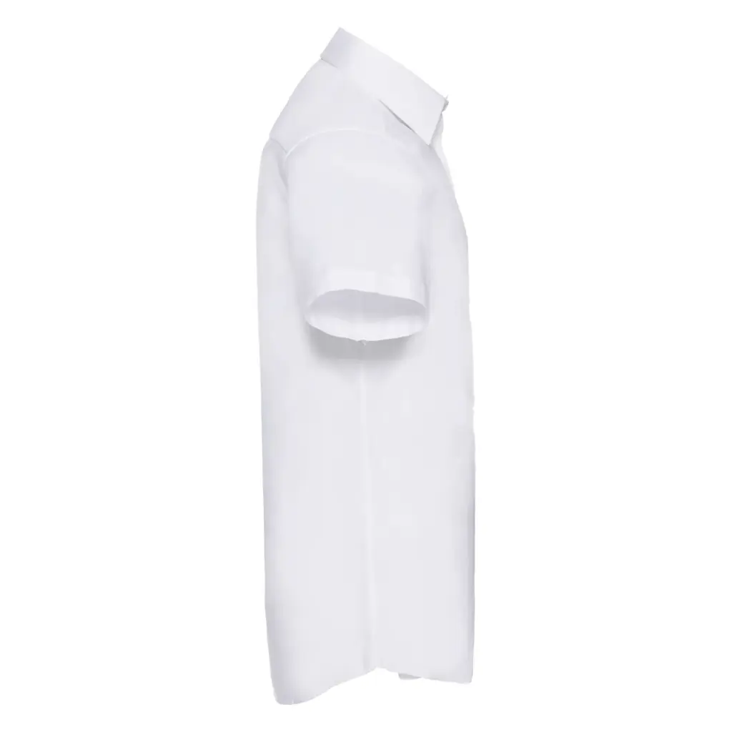 PS_RU923M-S_WHITE - Hidalgo-werbeartikel Getailleerd oxford overhemd met korte mouwen, white — productfoto 6