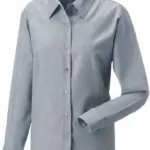 Ladies' Long Sleeve Easy Care Oxford Shirt, silver — productfoto 8