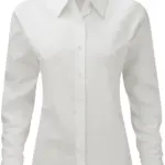 Ladies' Long Sleeve Easy Care Oxford Shirt, white — productfoto 9