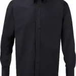Mens' Long Sleeve Easy Care Oxford Shirt, black — productfoto 5