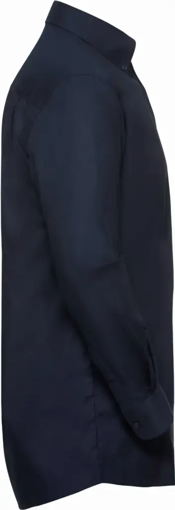 Mens' Long Sleeve Easy Care Oxford Shirt, bright navy — productfoto 6