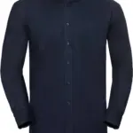 Mens' Long Sleeve Easy Care Oxford Shirt, bright navy — productfoto 10