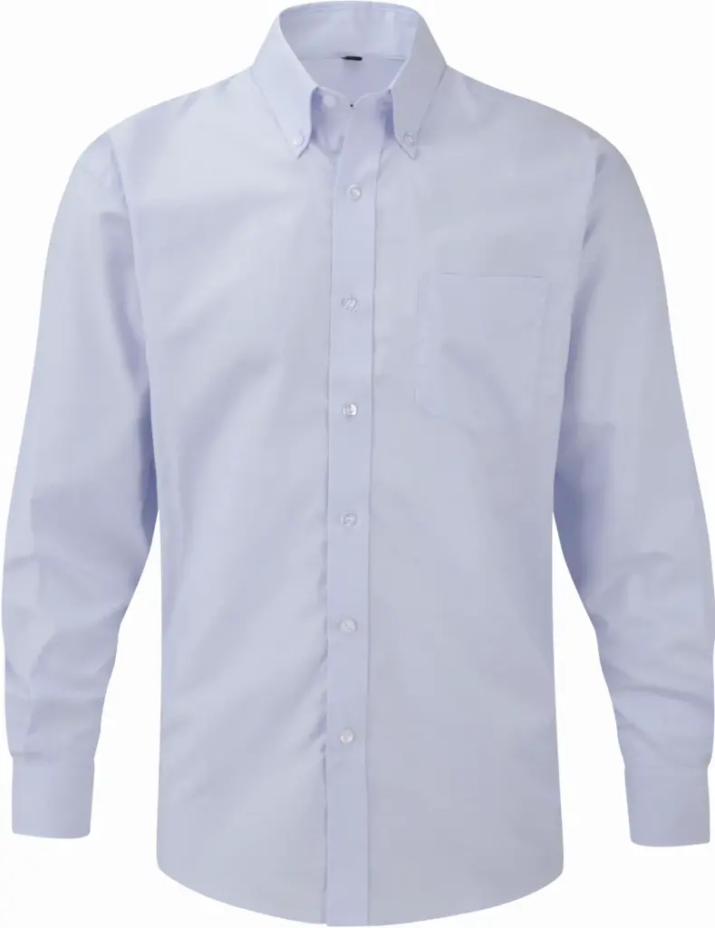 Mens' Long Sleeve Easy Care Oxford Shirt, oxford blue — productfoto 7