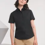 Ladies Short Sleeve Easy Care Oxford Shirt