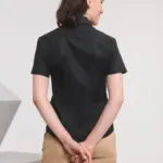 Ladies Short Sleeve Easy Care Oxford Shirt — productfoto 2