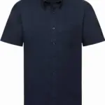 PS_RU933M_BRIGHTNAVY - Hidalgo Men's Short Sleeve Easy Care Oxford Shirt, bright navy — productfoto 10