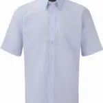 Men's Short Sleeve Easy Care Oxford Shirt, oxford blue — productfoto 7