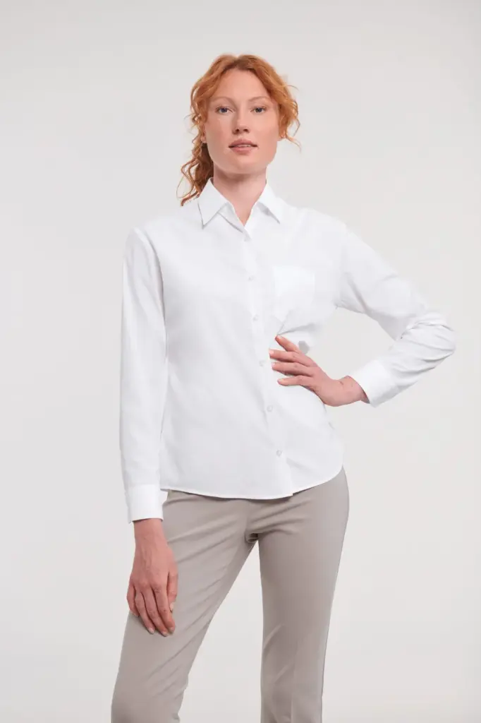 Ladies' Ls Polycotton Poplin Shirt