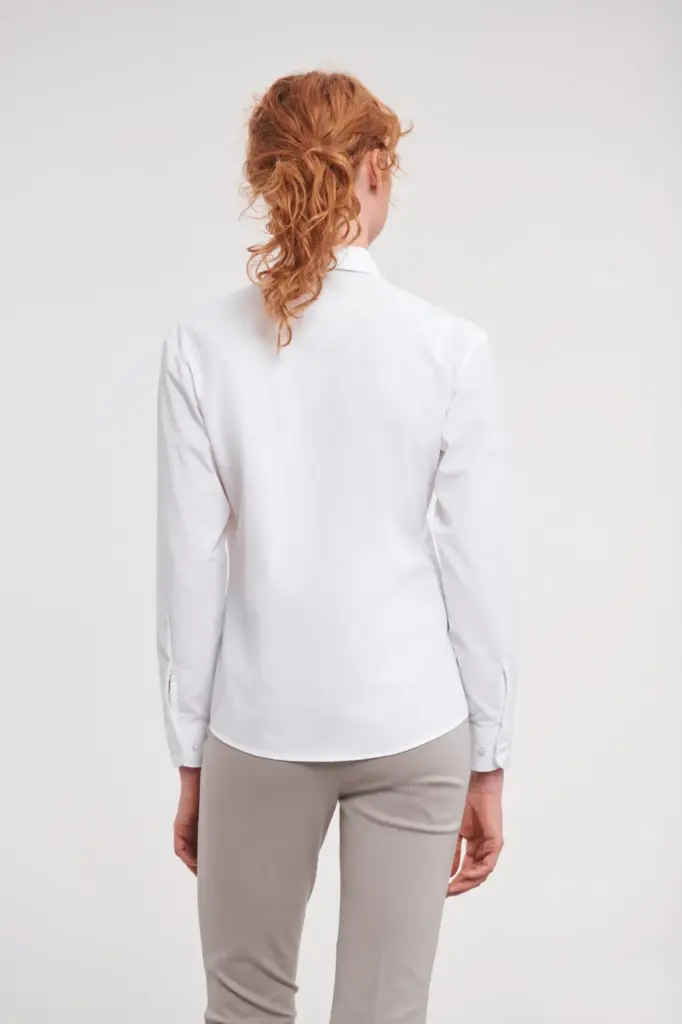 Ladies' Ls Polycotton Poplin Shirt — productfoto 2
