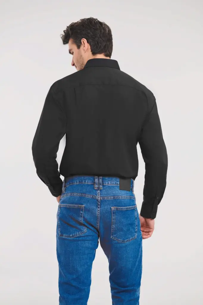 RU934M_2023 - Hidalgo-werbeartikel Men's Ls Polycotton Poplin Shirt — productfoto 2