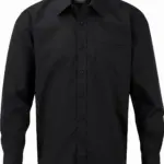 Men's Ls Polycotton Poplin Shirt, black — productfoto 3