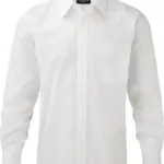Men's Ls Polycotton Poplin Shirt, white — productfoto 4